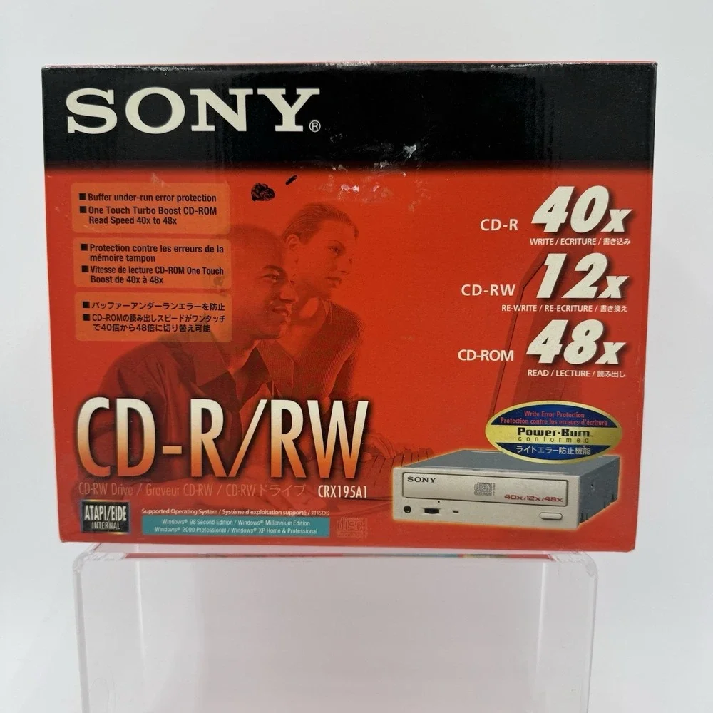 SONY CD-R/RW Drive Unused Original‎ Box NOS CD-ROM Computer CRX195A1